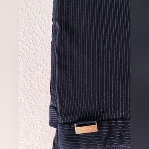 Black & Silver Pin Stripe Pants